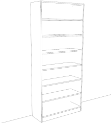 Çok Amaçlı Dolap Boy 200 En 90 Derinlik 33 cm